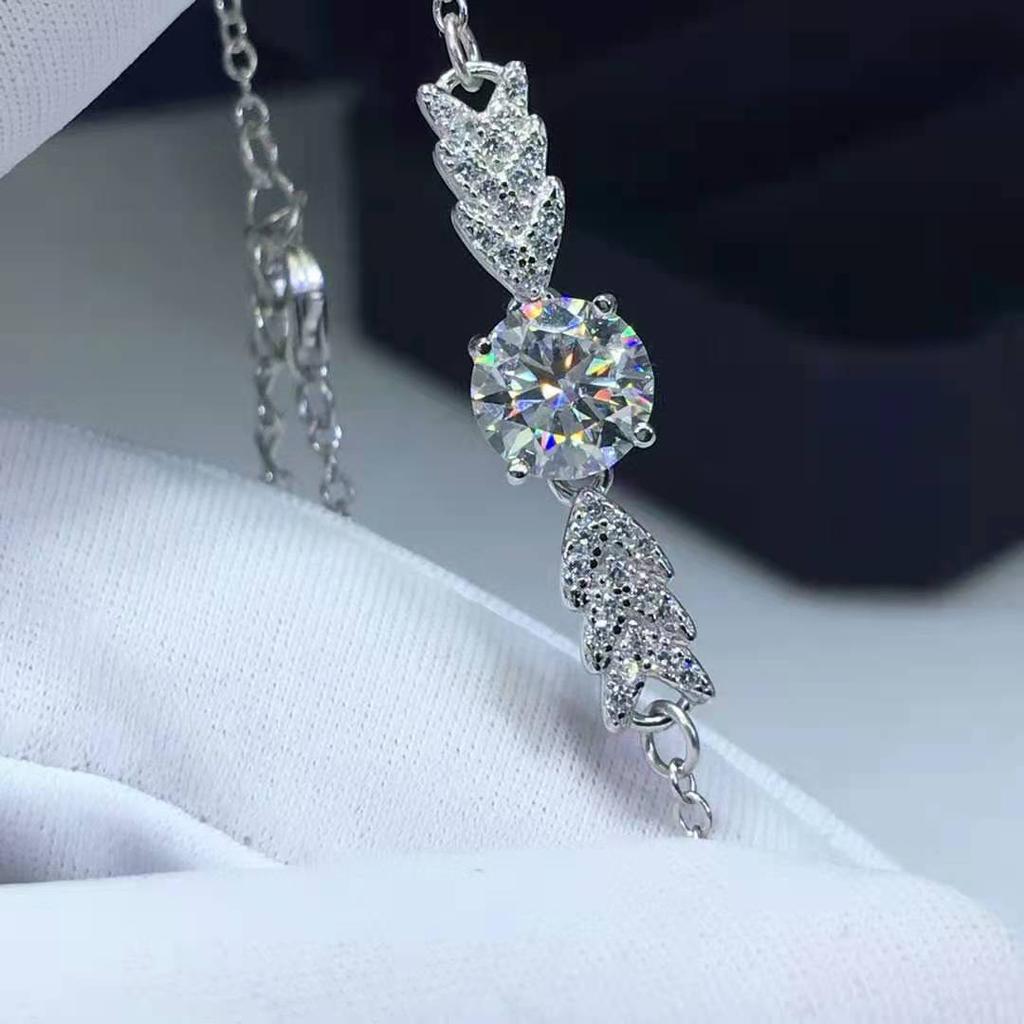 Moissanite Bracelet Passed Diamond Test 925 Sterling Silver D Color Vvs1 Moissanite Cupid Arrow Bracelet Luxury Jewelry Bracelet