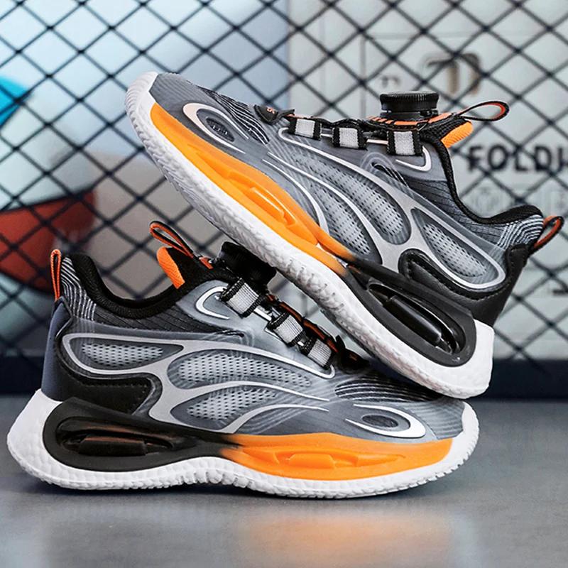 Children's Sports Shoes Large Size Breathable Fashionable Running Shoes Anti Slip Shock-absorbing Rebound Casual Shoes for Kids