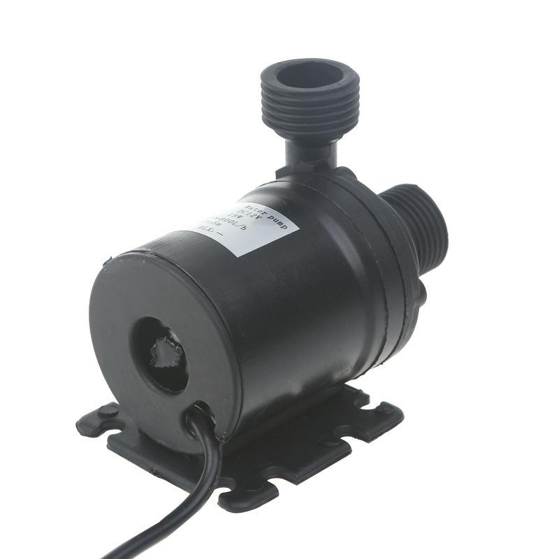 DC 12V/24V Mini Dränkbar Vattenpump Mikro Borstlös Motor Vattenpumpar för Akvarium Fontän Damm Pool Akvarium 800L/H