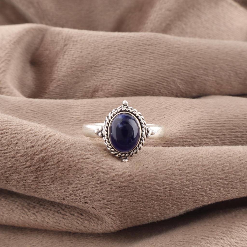 Sodalite Ring, Gemstone 925 Solid Sterling Silver Jewelry Ring, Handmade Jewelry Beautiful Ring, Gift For Her