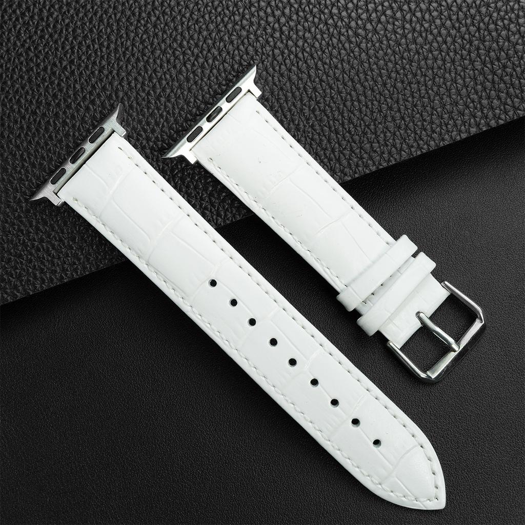 Leather Band Strap for Apple Watch Band Ultra 2 49mm 9 8 7 45mm 41mm High Quality for IWatch Series 6 SE 5 4 44mm 40mm Correa