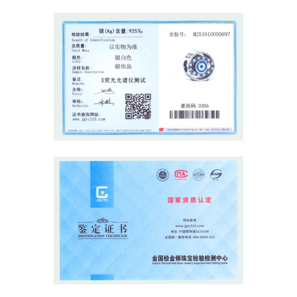 New 925 Silver Charm Turkish Blue Eye Series Beads Fit Bracelet Women's DIY Jewelry Love Daily Gifts