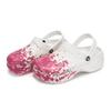 Crocs Classic clog 811 made peach live special shoe box fluid ink splash hole shoes women's white powder