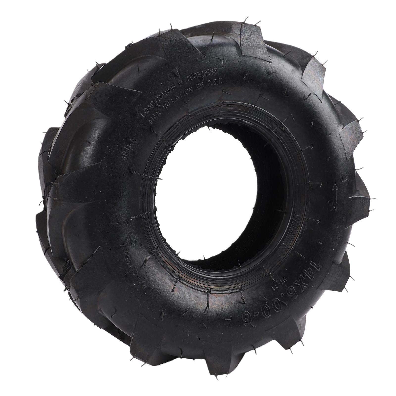 

14x5.00 6 14 5.00 6 Tire Rubber Replacement Tubeless Vacuum Tyre for ATV Quad Go Kart Mini Bike Mower Lawn Tractor