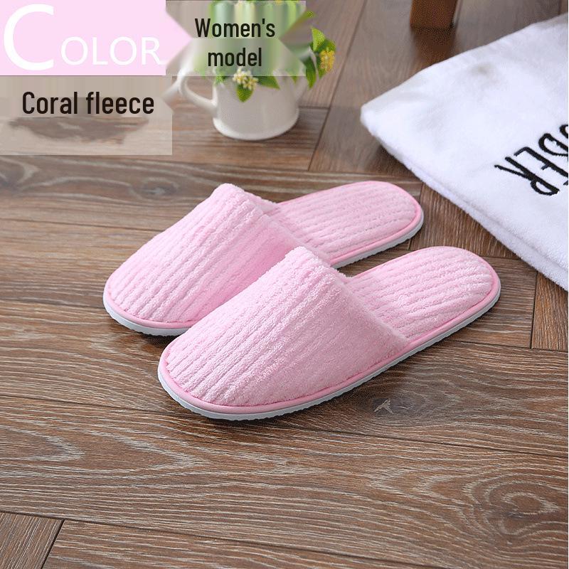 Star Hotel Bed & Breakfast Non-Slip Disposable Slippers - Customizable Logo
