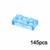 DIY Transparent Thin Plate Figures 3024 3023 Building Blocks 1x1 2X2 1x2 Dot Assemblage Educational Construction Clear Brick Toy