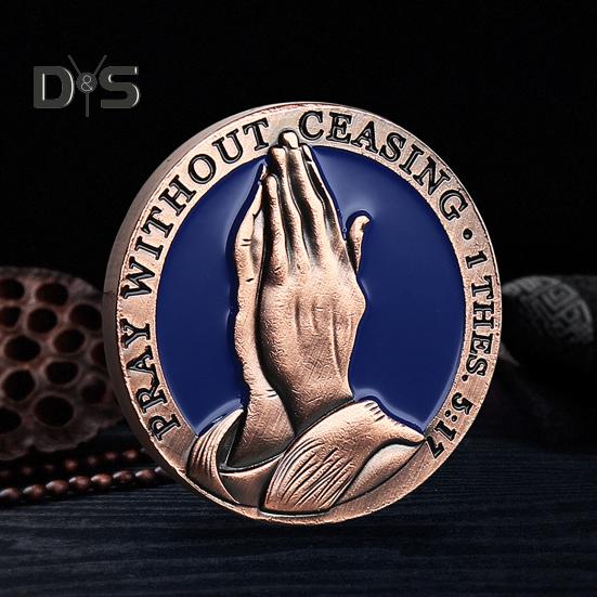 Христианская молитвенная монета Молитесь непрестанно Священное Писание Сопутствующая — фото 5