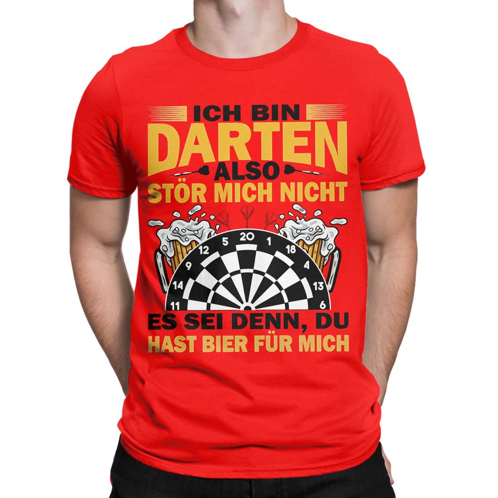 Classic Funny 100 Cotton Tshirt Darts Dartboard Tops Tees For Unisex