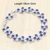 WPAITKYSRoyal Blue Zircon Silver Color Wedding Jewelry Sets Women Earrings Ring Necklace Bracelet Gift Box
