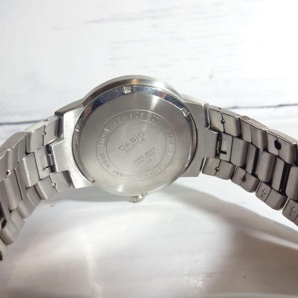 Used Cost-effective popular analog watch CASIO EDIFICE, new battery, working condition OK, good condition