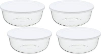 Iwaki Stiklinis maisto indas L x 4 vnt. pakuotė pakuotė dubuo karščiui atsparus 1.3L KBC4160-W1