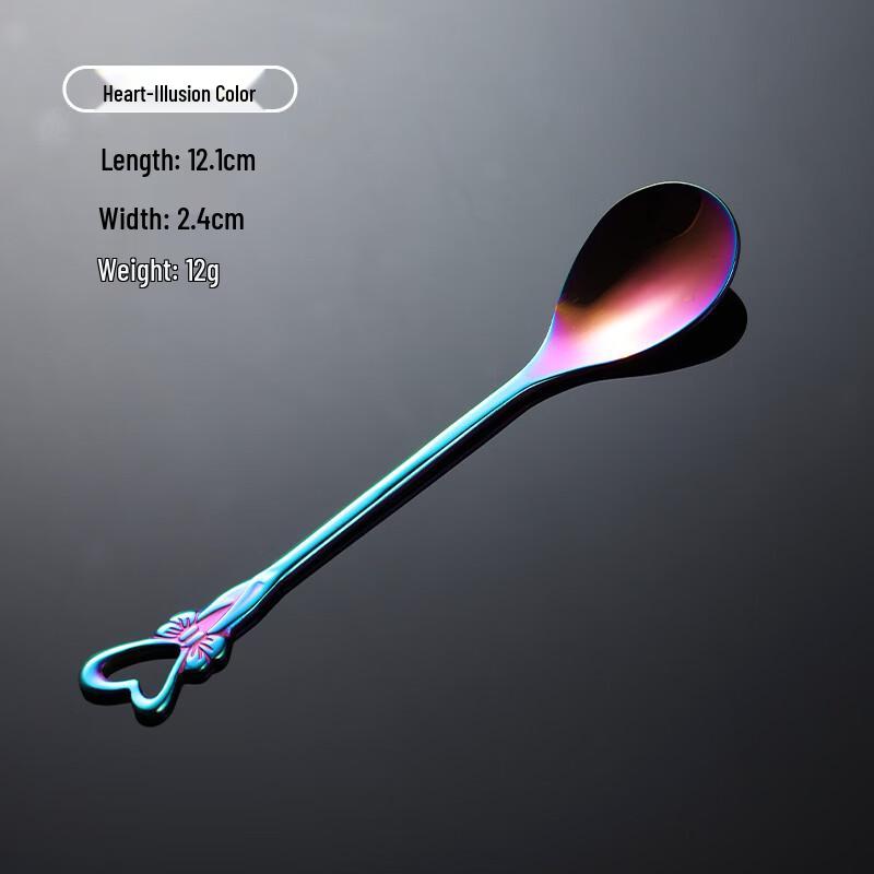 Qianxing Iridescent Heart Coffee Spoon 10-Piece Gift Set