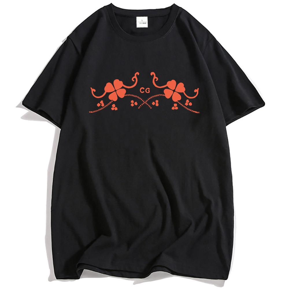 Conan Gray CG CLOVER T-SHIRT Summer Short Sleeve Cotton O-neck Tshirts Fashion Cotton High Quality Male Tees Graphic Merch Mens