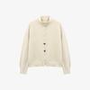 Basic House Damen Herbst Strickjacke mit halbem Stehkragen