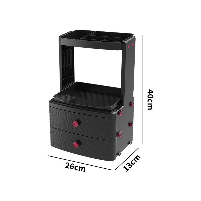 Multi-layer Drawer-type Cosmetics Organizer Makeup Storage Box Dressing Table Dustproof Lipstick Powder Heightened Storage Racks