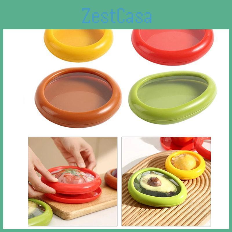 Half Reusable Saver Food Box Cut Fruit Freshing Retractable Film Storage Container Fruit Preservation Seal Cover Kitchen Tools