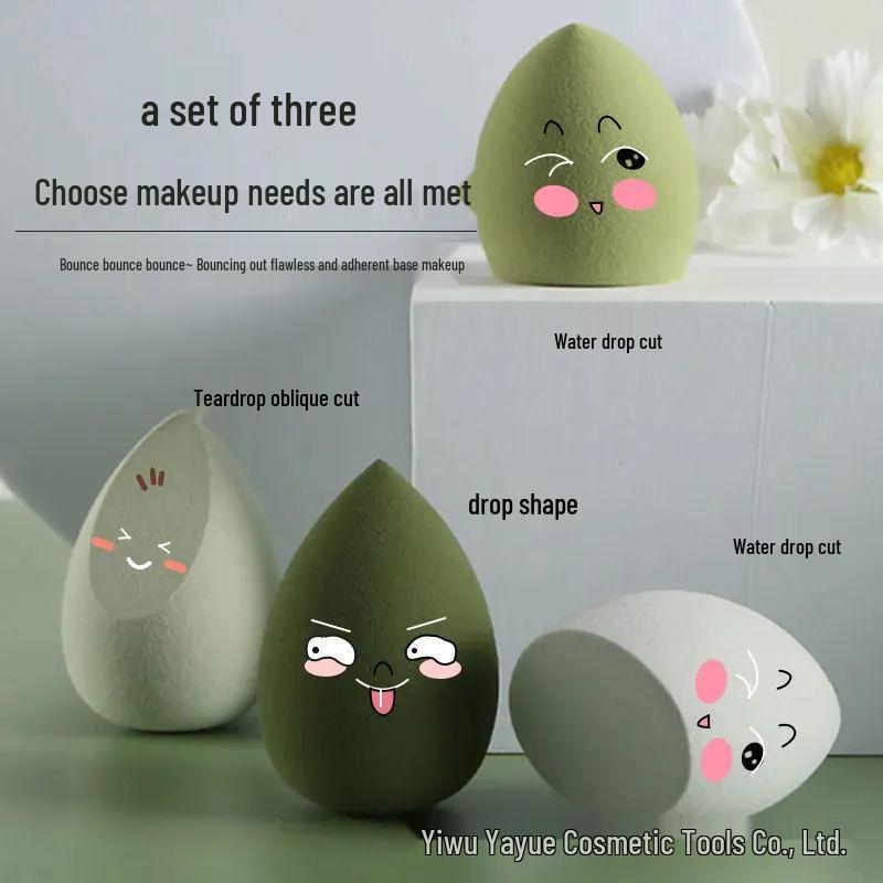 Super Soft Beauty Sponge Makeup Egg Set - Non-Absorbing Puff Cushion