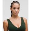 Lululemon Align  V NeCk Bra  Light Support  C D Cup Rainforest Green