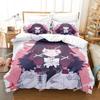 Genshin Impact Columbina Bettwäsche Set Einzelbett Twin Full Queen King Size Aldult Bettbezug Kawaii Bettsets für Jungen Schlafzimmer