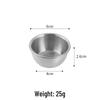 Stainless Steel European-Korean Style Sauce Bowl for Dipping, French Fries, Ketchup, and Salad Dressing.