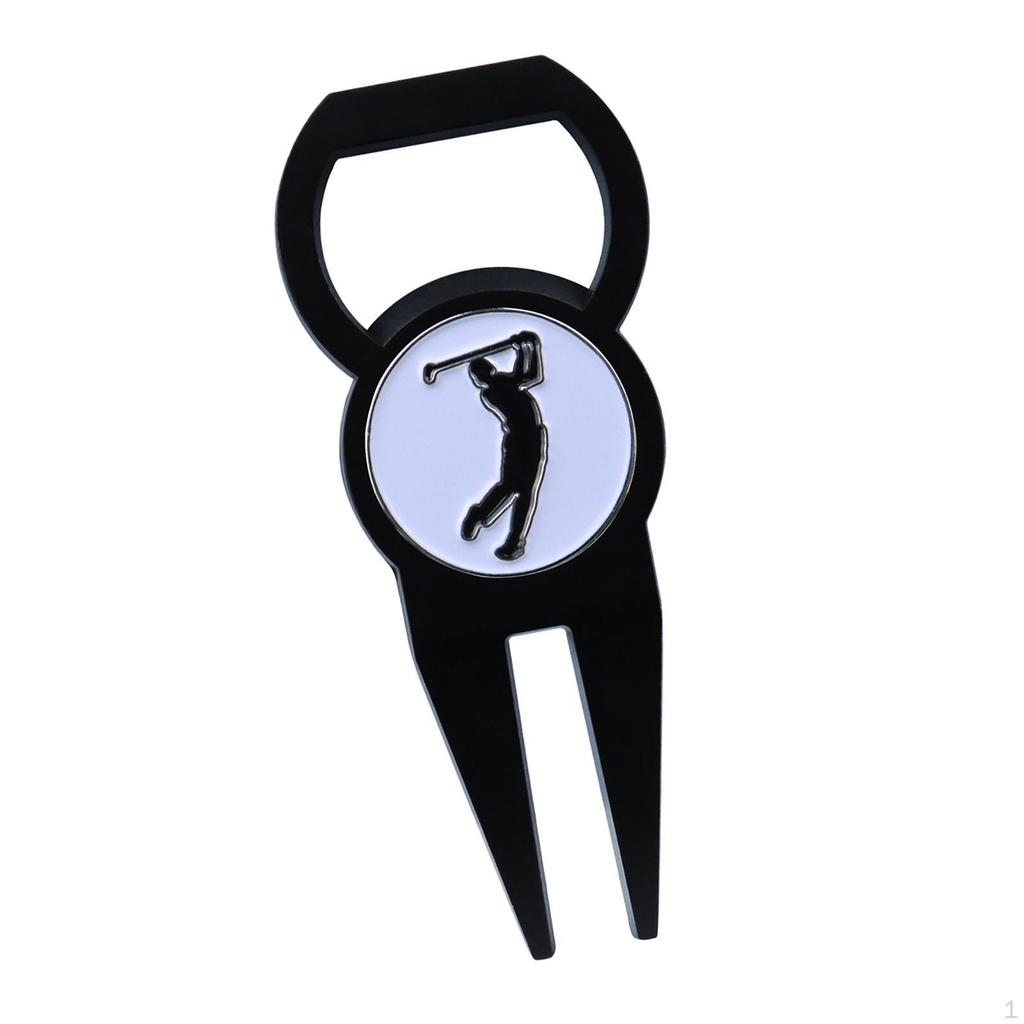 Divot-Reparaturwerkzeug Gerät Rillenreiniger Vielseitig Leichtes Metall Geschenk Rasen-Zinken Training