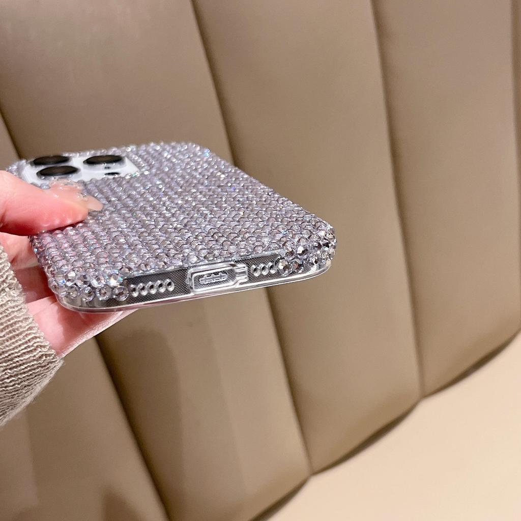 Luxury Drop-Proof Diamond Bow Case for iPhone 16 Pro Max, fits Apple 17