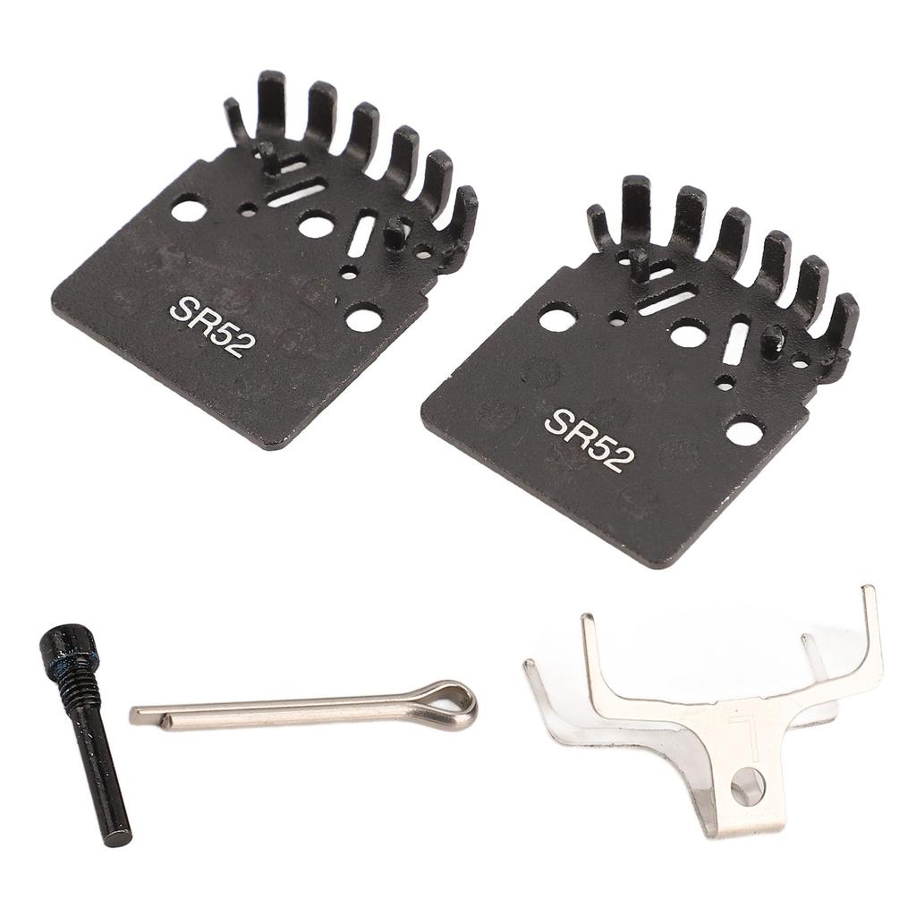 1 Pair of Bike Brake Pads Oil Disc Heat Dissipation Metal Lining for Mountain Bike Road Bicycle