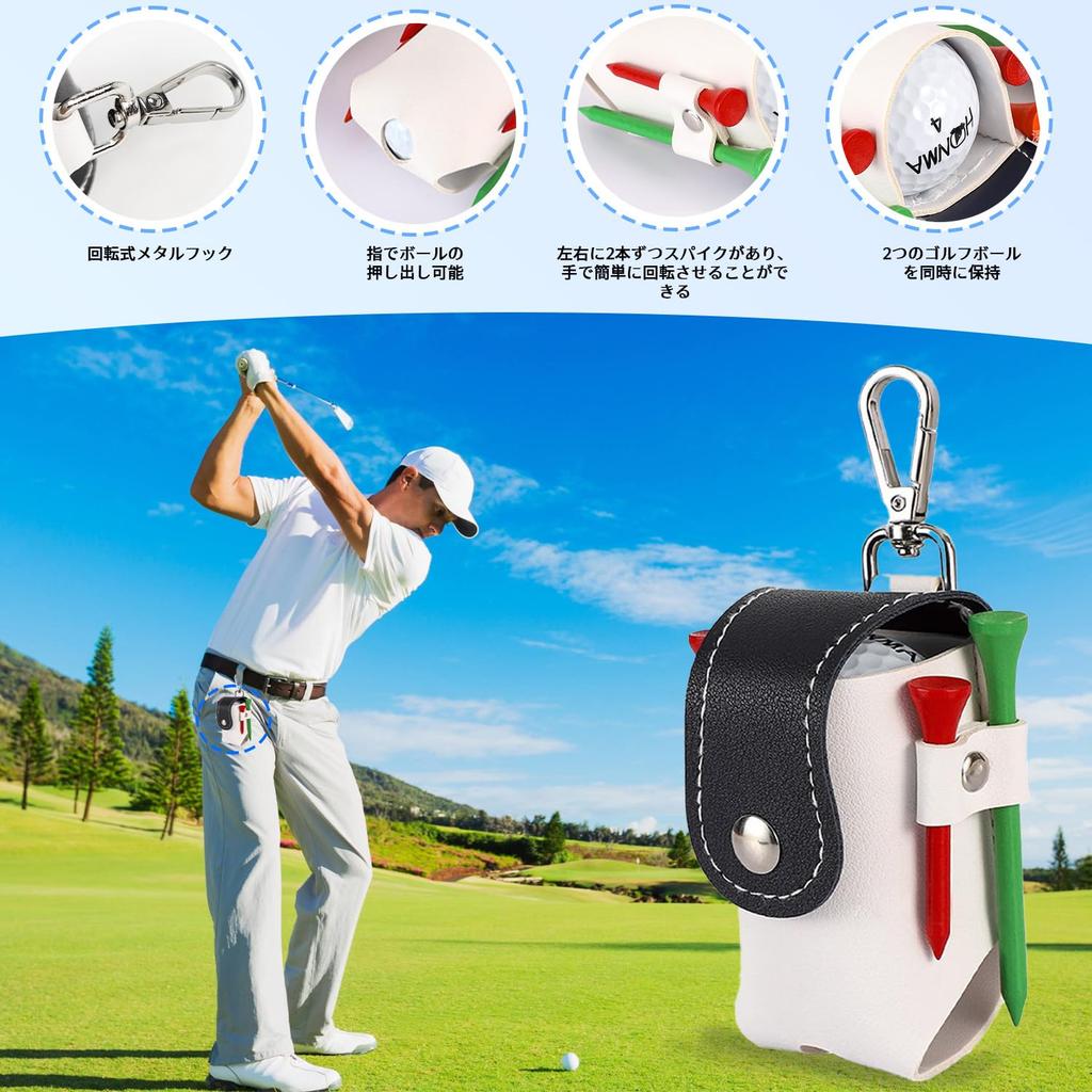 Golf Ball Case, Golf Ball Pouch, Black, Golf Supplies, Lightweight,