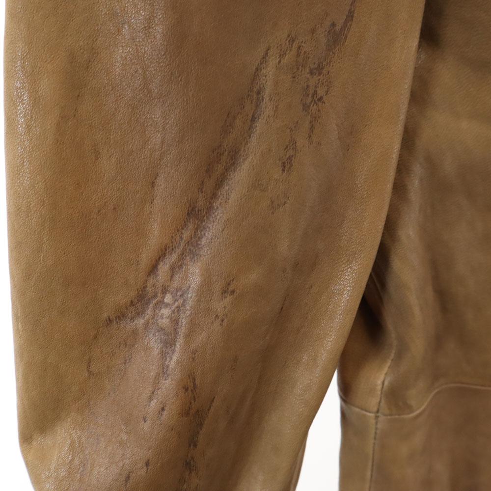Red Valentino Leather Jacket 38 Beige Brown Riders Women Used