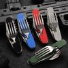 Mini Folding Detachable Combination Outdoor Hiking Travel Cutlery Multi-open Aluminum Handle Swiss Knife Gift Fruit Knife