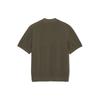 NOTIG Cotton Blend Solid Pique Collared Knit Khaki_Oks3Swts103Kk