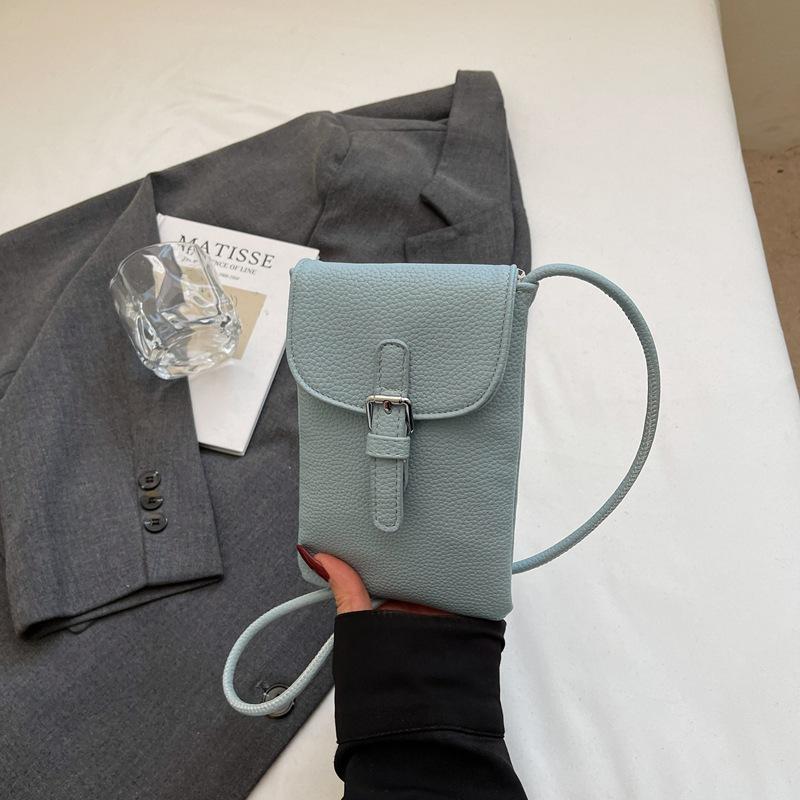 

Летний дизайн, маленькая сумка, женская, 2025, новая нишевая сумка-мессенджер, маленькая квадратная сумка для мобильного телефона синий