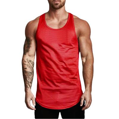 Lässiges Alltags-T-Shirt für den Sommer, breite Schultern, atmungsaktives ärmelloses T-Shirt für Herren