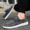 Men Canvas Sneakers Flats Lace Up Leisure Loafers Man Fashion Comfort Rubber Sole Non Slip Sneakers Plus Size 48 Zapatos Hombre