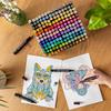 RAGI Alcohol Markers 168 Double-sided Felt-tip Pens, Dual Tip, Professional Artistic Drawing Set