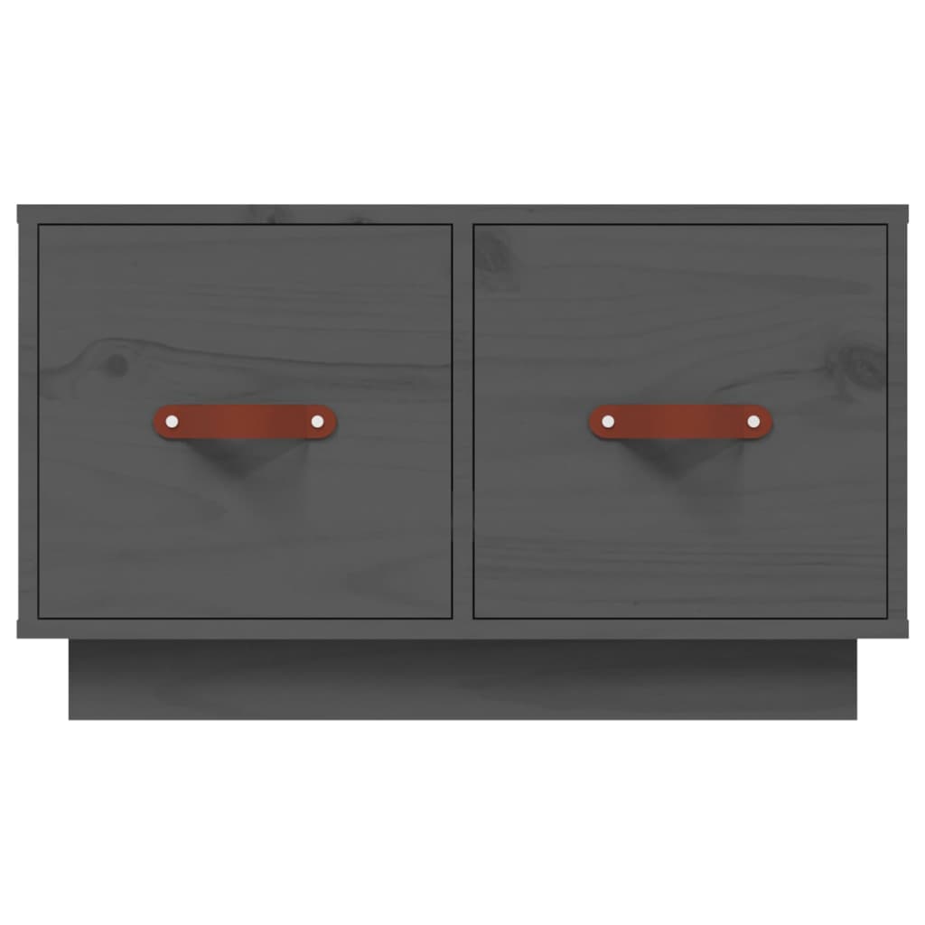  Coffee Table, Grey, 60x53x35 Cm, Solid Pine Wood