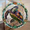 Garten-Sonnenfänger im Schildkröten-Stil aus Buntglas, Garten-Sonnenfänger aus Acryl, geeignet als Dekoration für Haus und Garten, Veranda, Schlafzimmer und Partygeschenke
