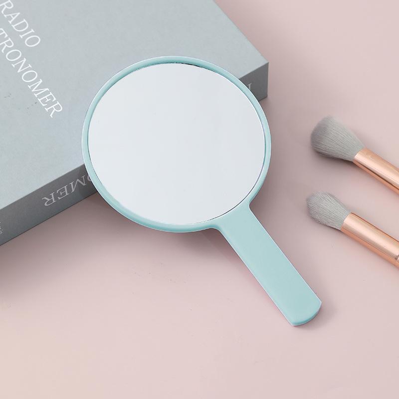 Portable Handheld Square Makeup Mirror with Salon-Quality Handle and Logo