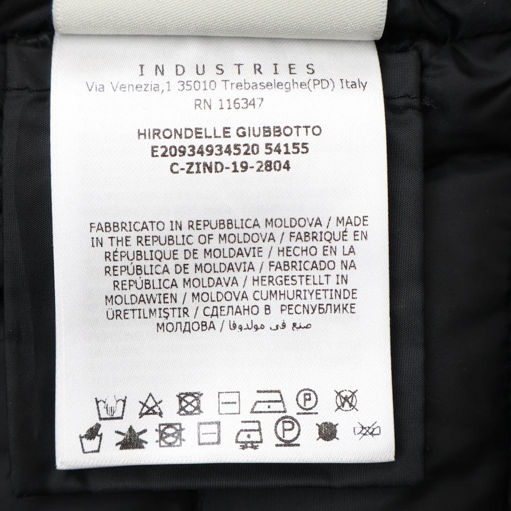 MONCLER [Domestic regular] HIRONDELLE hoodie down with fox fur collar coat 0 blackUsed