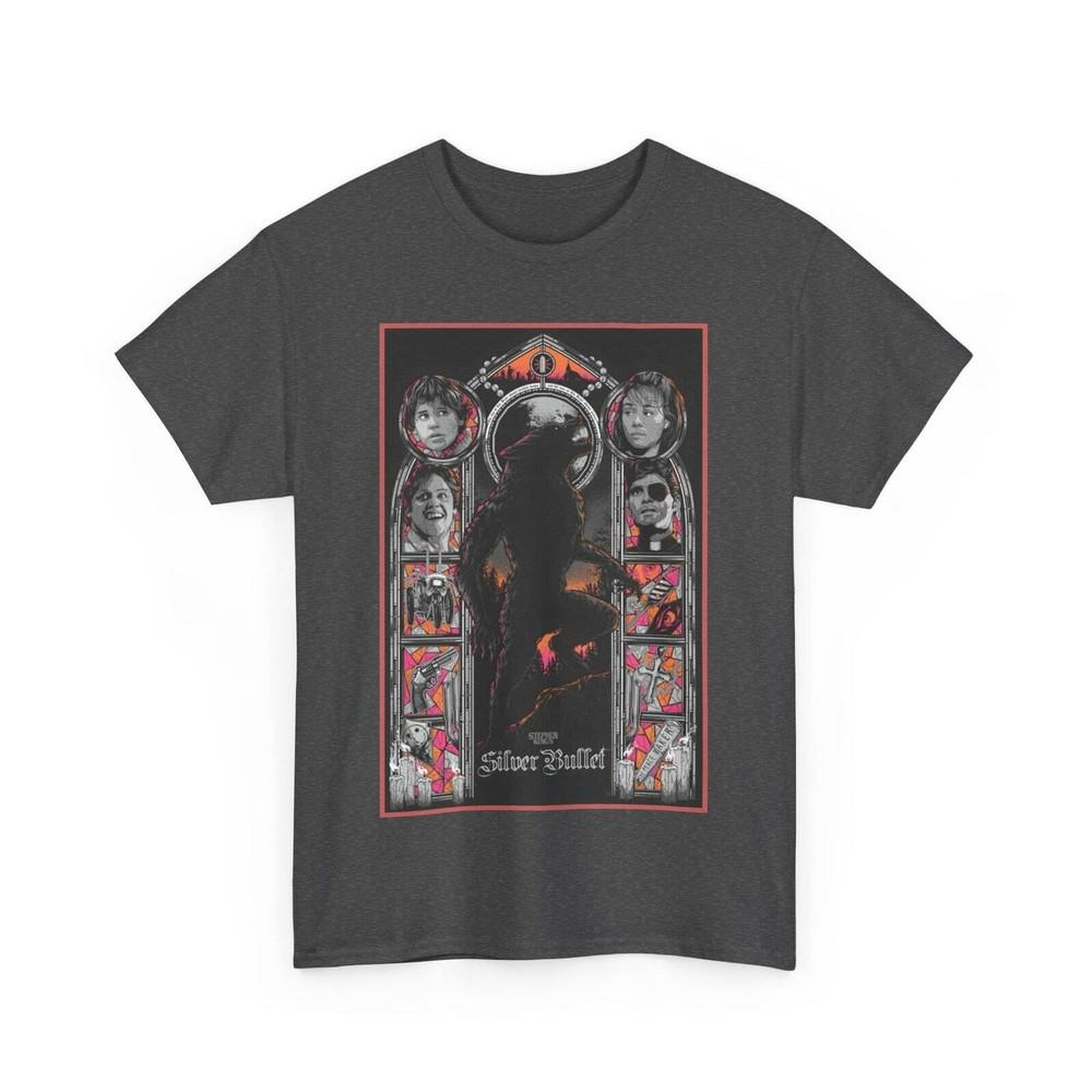 

Silver Bullet Stephen King Movie T Shirt Unisex Heavy Cotton Tee Unisex T-Shirt S