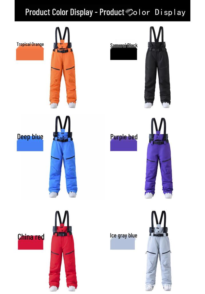 Unisex Waterproof & Windproof Ski Suit Set for Winter Sports