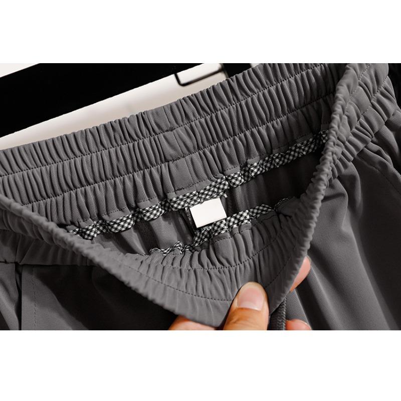 DIMANAF Plus Size Pants Women Summer Solid Elastic Waist Oversized Casual Loose Harem Pants Loose Long Pants New