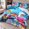 Pocoyó cartoon 3Pcs Bedding Set Duvet Cover With Two Pillowcases For Bedroom Home Decoration