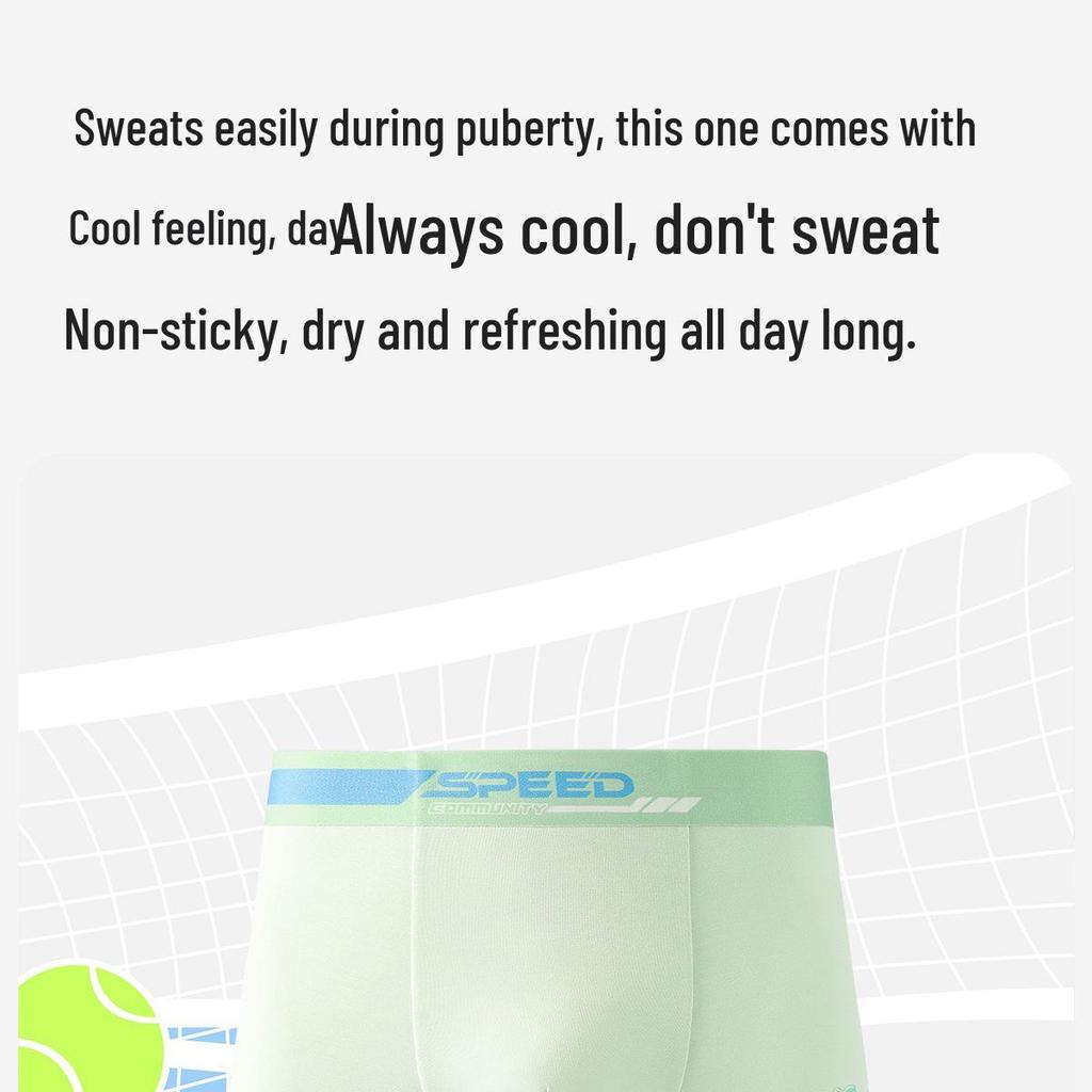 Modal Teen Underwear: A-Class Antibacterial, Skin-Friendly, Breathable Boxer Briefs for Puberty.