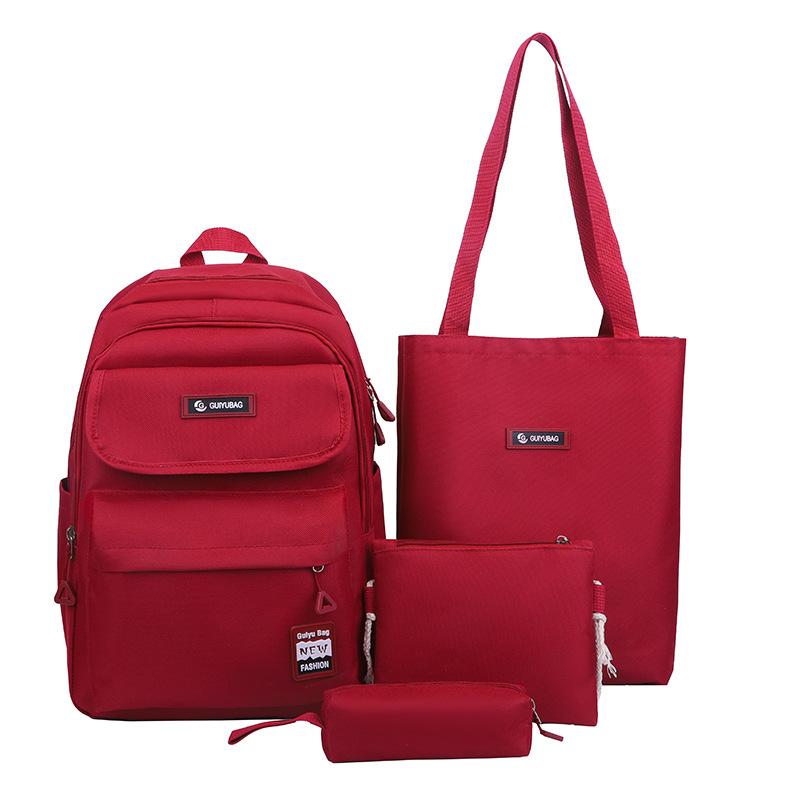 Large Capacity Water Proof Fashionable Backpack Casual Campus Style High School College Student Schoolbag