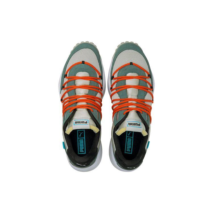 Puma Lace Rider Pop Retro Mesh Synthetic Leather Slip Resistant Durable Breathable Lightweight Low Top Casual Running Shoes Unisex sneaker 375957-02