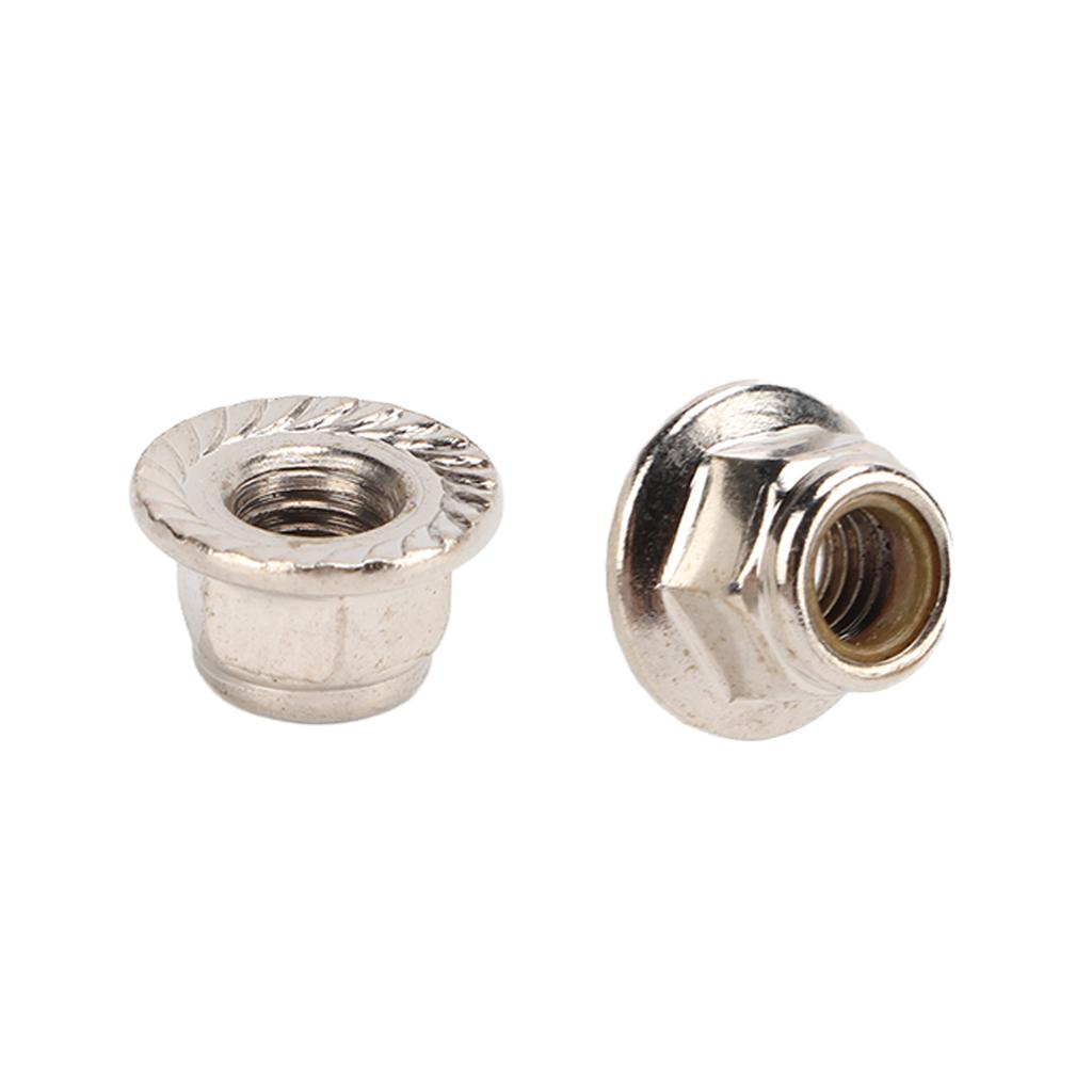 10 Pcs Lock Tire Nut Corrosion Resistant RC Model Car M5 Flange Nut Lock Tire Nut