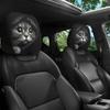 2pcs Realistic Cute Cat Printed Car Headrest Covers Washable Stretchable Essential For Long Trips