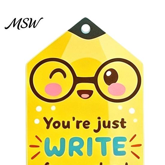 Acrylic Keychain Kit 8Pcs Back to School Set, Theme Keryring Gift for Students, Decorative Accessories Bags & Backpack