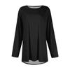 Women's Fashion Large Size Round Neck Long Sleeve Casual Color Loose Pullover Top